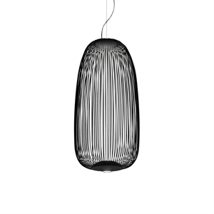 Suspension Foscarini Spokes 1 avec LED Noir
