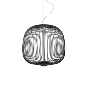 Suspension Foscarini Spokes 2 Midi avec LED Noir
