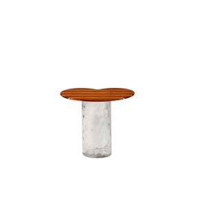 Table d'appoint Miniforms Striche Orange/ Transparent