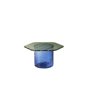 Table basse Miniforms Striche Vert menthe/ Bleu