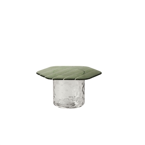 Table basse Miniforms Striche Vert menthe/ Transparent