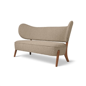 Mazo TMBO Canapé Nobilis/Taïga Taupe/Chêne Fumé