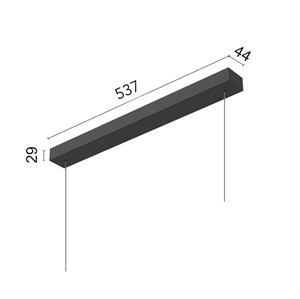 Flos Kit Surface Pour Suspension Super Line 60W Noir Non Gradable