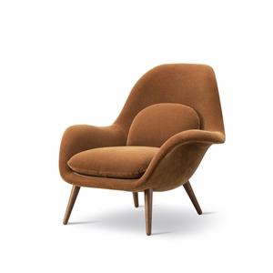 Fredericia Furniture Swoon Fauteuil Chêne Fumé/Grand Mohair 2103
