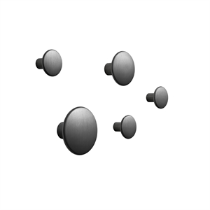 Muuto Dots Knager Métal 5 Stk. Le Noir