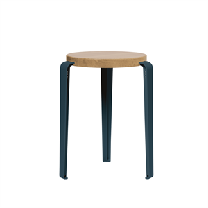 Tabouret TipToe LOU Chêne/Bleu Nuit
