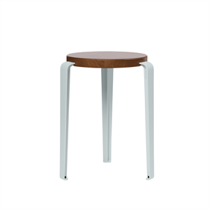 Tabouret TipToe LOU Chêne teinté/Bleu pâle