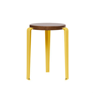 Tabouret TipToe LOU Chêne teinté/Jaune Brioche
