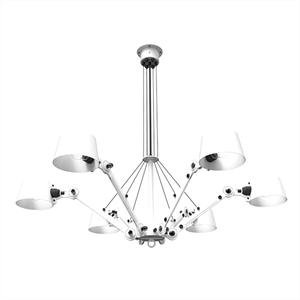 Tonone Bolt Chandelier Pendel Hvid