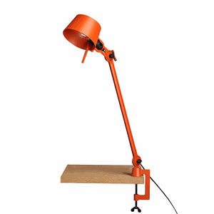 Tonone Bolt En Arm Bordlampe Orange med klemme