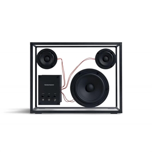 Haut-parleur Transparent Noir/ Rouge