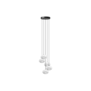 Suspension Umage Eos avec Rosette et Cluster 5 Mini Nano Blanc