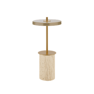 Lampe portable Umage Asteria Move Mini en argile travertin/ Laiton
