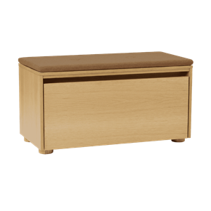 Armoire Umage Hideaway en Placage avec Porte et Étagère en Chêne/marron Sucre