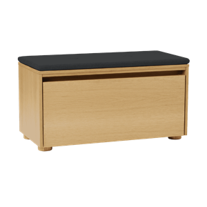 Armoire Umage Hideaway en Placage avec Porte et Étagère Chêne/Ombre