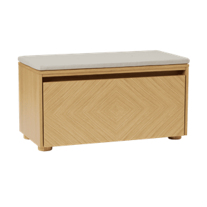 Armoire Grillagée Umage Hideaway avec Porte et Étagère Chêne/ Sable Blanc