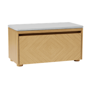 Armoire Grillagée Umage Hideaway avec Porte et Étagère en Chêne/sterling