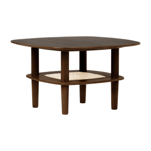 Table Basse Carrée Lisse Umage Together 60 en Chêne Foncé