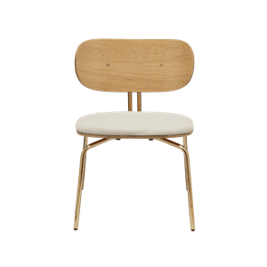 Umage Curious Fauteuil Teddy Blanc/ Laiton