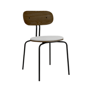 Chaise de Salle à Manger Umage Curious en Chêne Fumé/ Noir/argent Sterling