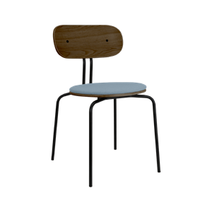Chaise de salle à manger Umage Curious Chêne fumé/ Noir/Ciel lumineux