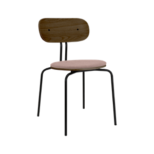 Chaise de salle à manger Umage Curious Chêne fumé/ Noir/Rose pierre