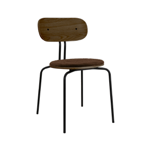 Chaise de salle à manger Umage Curious, chêne fumé, Noir et marron Teddy