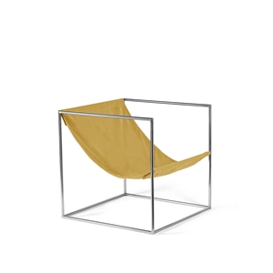 Fauteuil Valerie Object Solo Seat en Acier Inoxydable/ Jaune