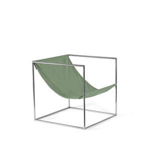 Fauteuil Valerie Object Solo Seat en Acier Inoxydable/ Vert