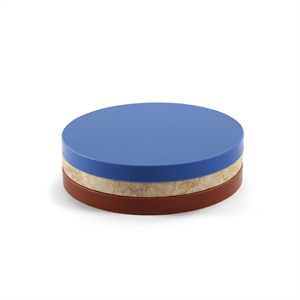 Dessous de Verre Valerie Object Three Circles Bleu/ Pierre/ Rouge Foncé