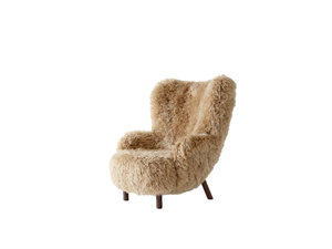 &Tradition Petra VB3 Fauteuil Peau de Mouton Miel 50/ Noyer Huilé