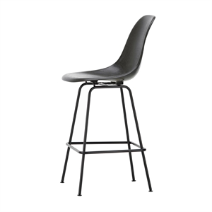 Vitra Eames Tabouret de Bar en Fibre de Verre Medium Elephant Hide Gris/ Noir