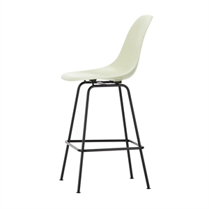 Vitra Eames Tabouret de Bar en Fibre de Verre Medium Parchemin/ Noir