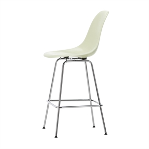 Vitra Eames Tabouret de Bar en Fibre de Verre Parchemin Moyen/ Chrome