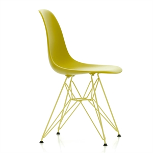 Vitra Eames Plastic RE DSR Chaise de Salle à Manger Moutarde/citron
