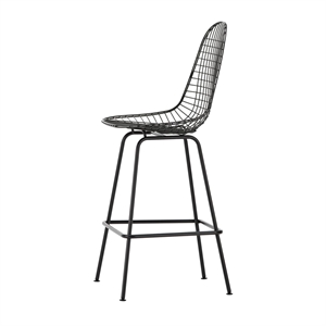 Vitra Eames Wire Tabouret de Bar Moyen Noir