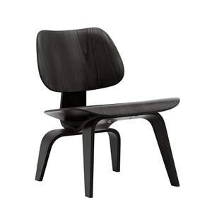 Vitra Plywood Group LCW Fauteuil Frêne Noir