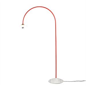 Valerie Objects Lampadaire N°2 Lampadaire Marbre/ Rouge