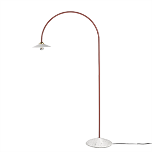 Valerie Objects Lampadaire N°2 Lampadaire Marbre/Menie Rouge