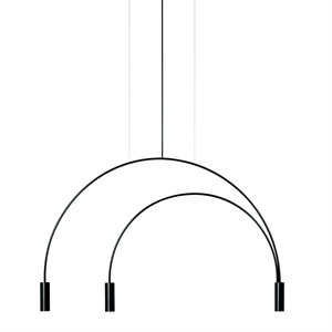 Estiluz Volta Suspension Noir 3 Sources Lumineuse