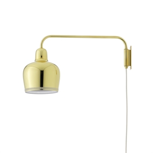 Applique Applique Murale Artek A330S Golden Bell en Laiton