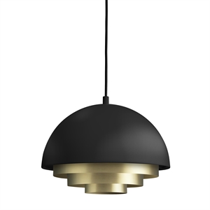 Mini Suspension Couleur Milieu Nordique Chaleureux en Laiton Noir Mat