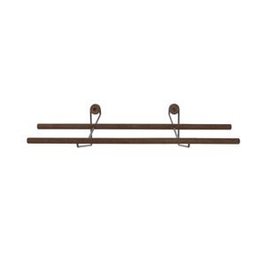 Étagère à chaussures en bois We Do, Petit en chêne/ Noir