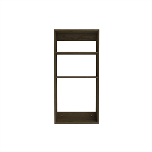 Nous faisons du bois Étagère carrée à trois niveaux Chêne fumé