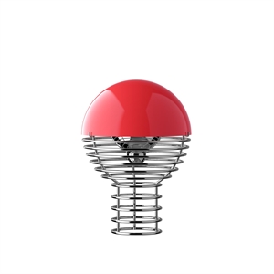 Lampe Portable Verner Panton Wire Rouge