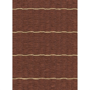 Tapis Ligne Woodnotes 200x300 Fil de Papier/ Brun Rouge/naturel
