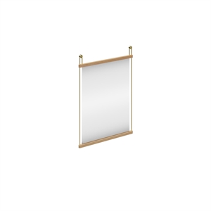 Miroir Suspendu Woud Petit Chêne Pigmenté Blanc